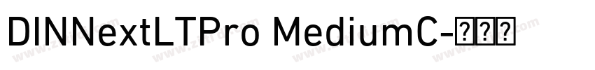 DINNextLTPro MediumC字体转换